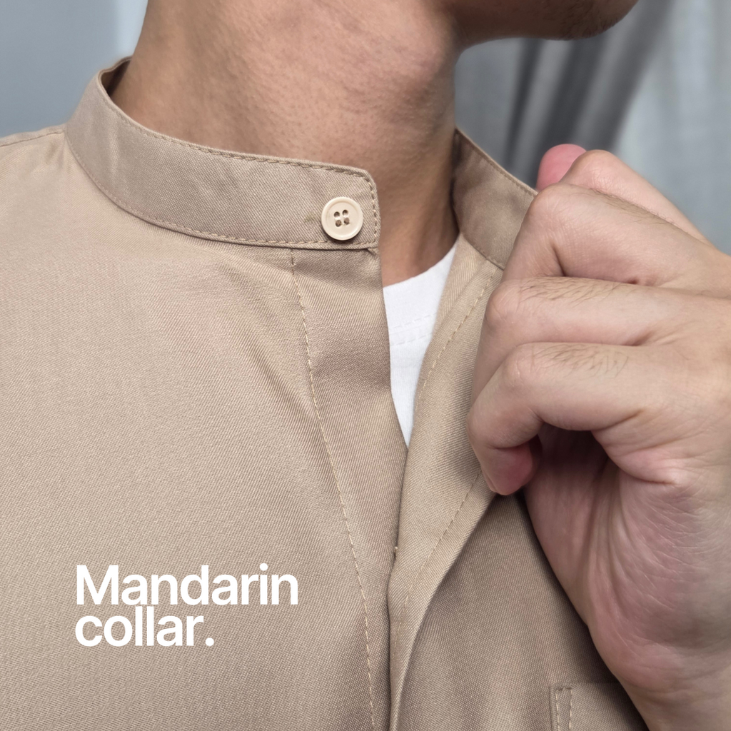Malai Men Mandarin Collar Shirt