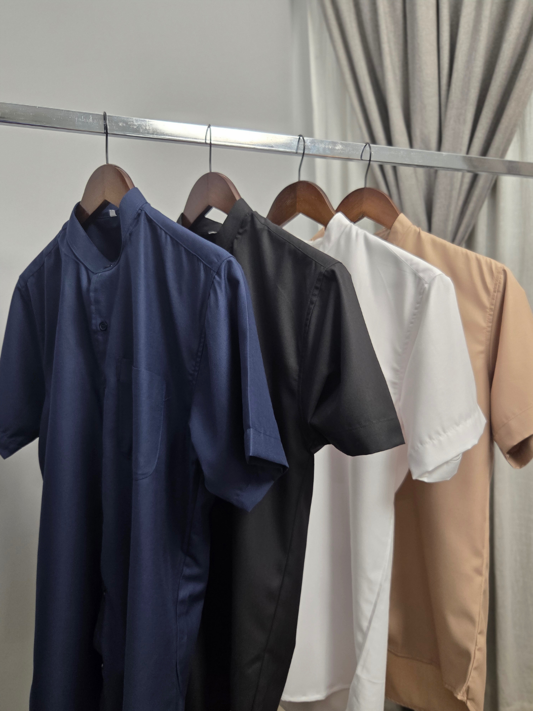 Malai Men Mandarin Collar Shirt