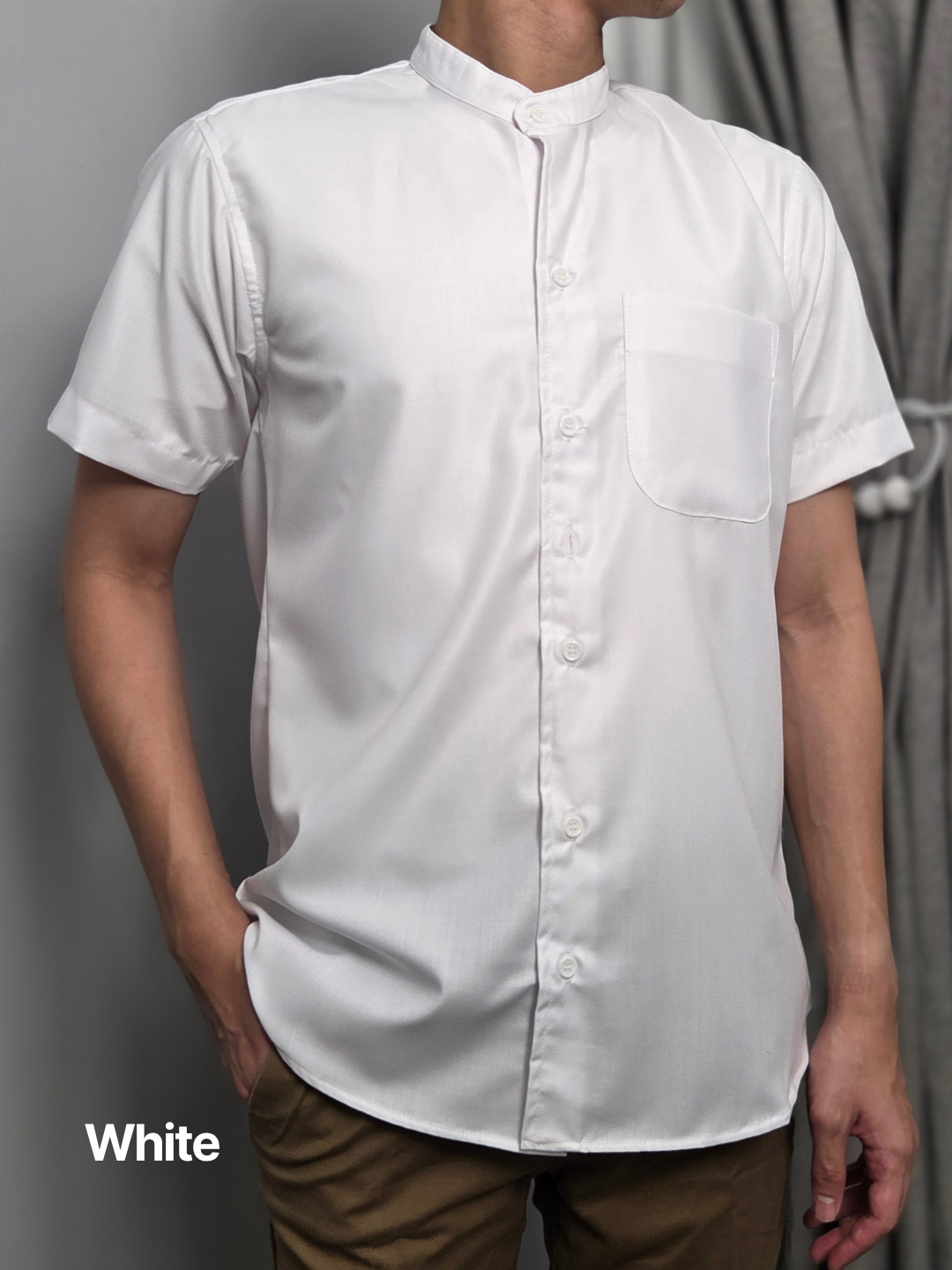 Malai Men Mandarin Collar Shirt